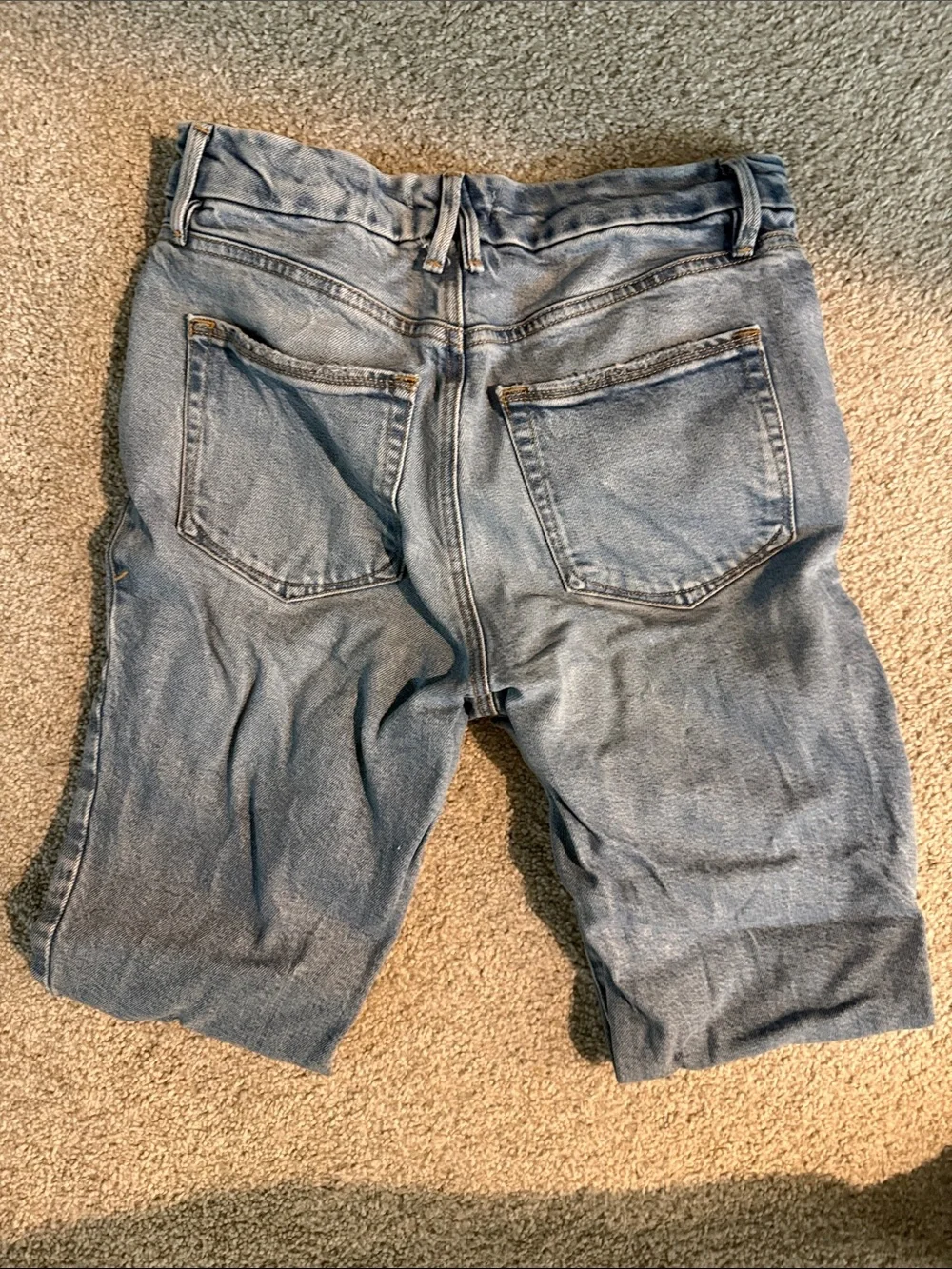 Good American Light Blue Distressed Jeans